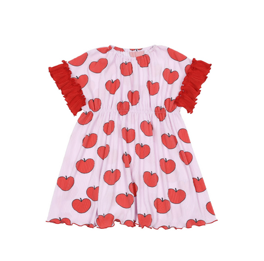 BEBEBEBE heart apple pleats dress