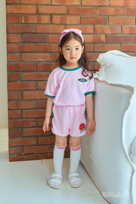 BEBEBEBE apple flower towel set