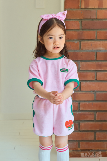 BEBEBEBE apple flower towel set