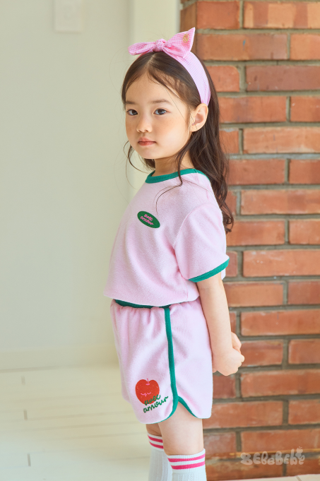 BEBEBEBE apple flower towel set
