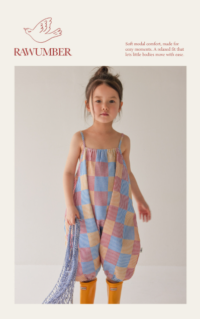 RAWUMBER patchwork overall