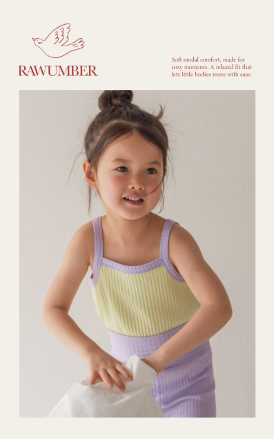 RAWUMBER mallang kids summer 3pc set up