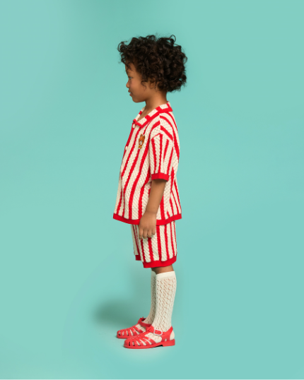 BEBE DE PINO Groovy bear crochet short pants