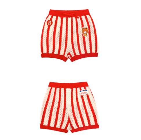 BEBE DE PINO Groovy bear crochet short pants