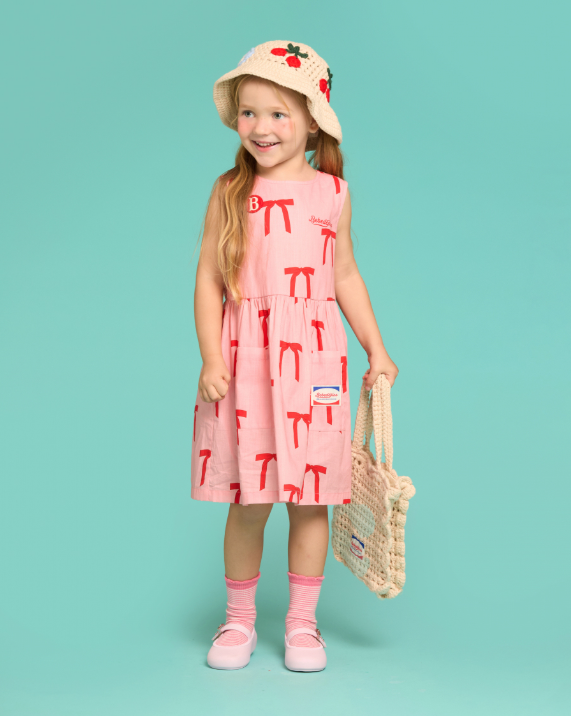 BEBE DE PINO All over ribbon sleeveless dress