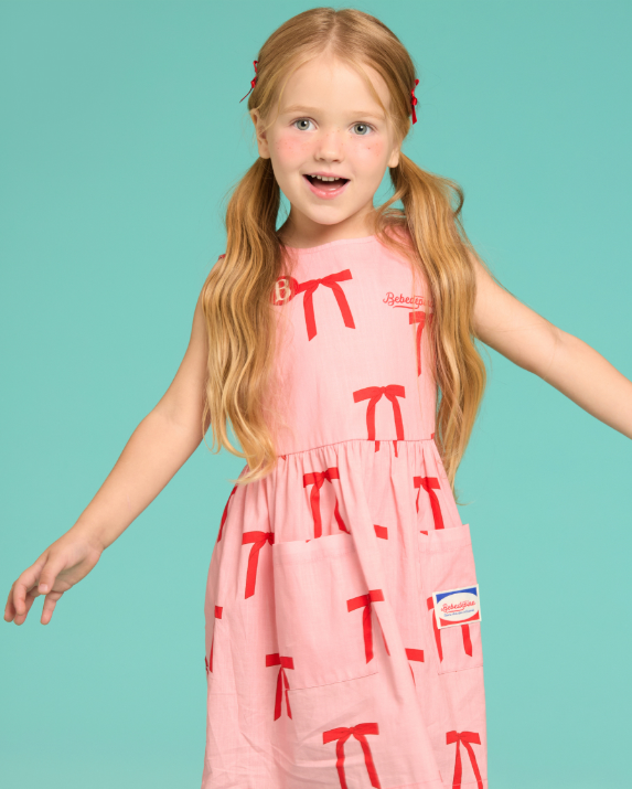 BEBE DE PINO All over ribbon sleeveless dress