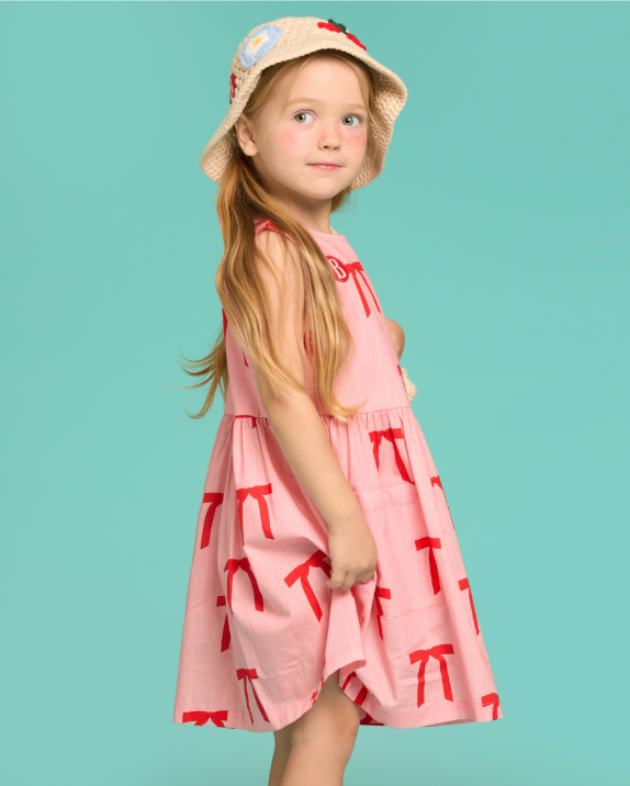 BEBE DE PINO All over ribbon sleeveless dress