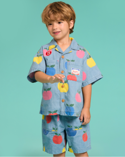 BEBE DE PINO All over apple denim shirt