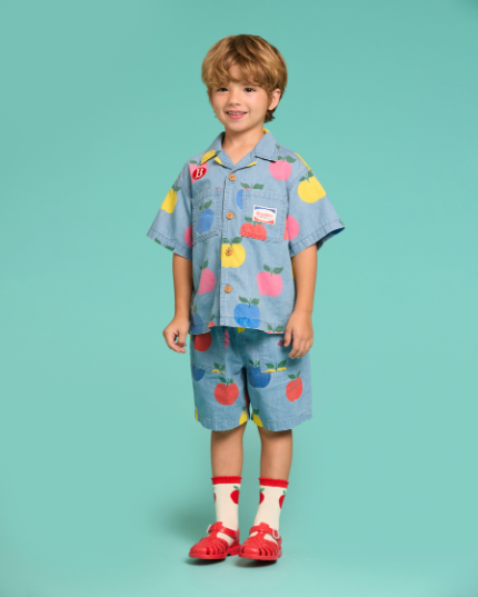 BEBE DE PINO All over apple denim pants
