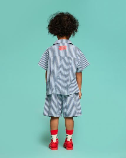 BEBE DE PINO Little demons stripe denim pants