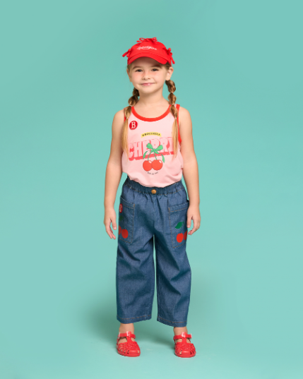 BEBE DE PINO Cherry tapered fit denim pants