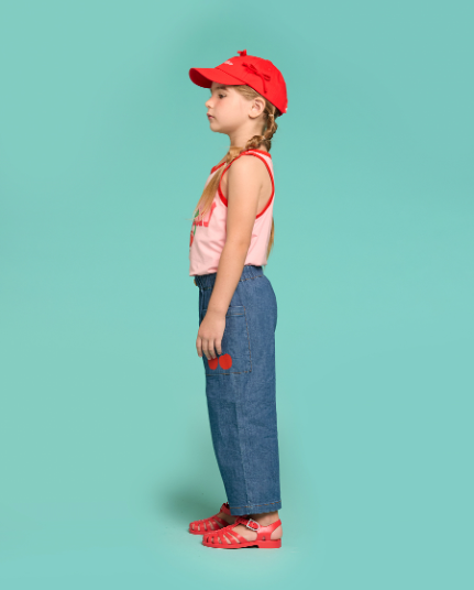 BEBE DE PINO Cherry tapered fit denim pants