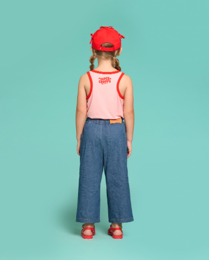 BEBE DE PINO Cherry tapered fit denim pants