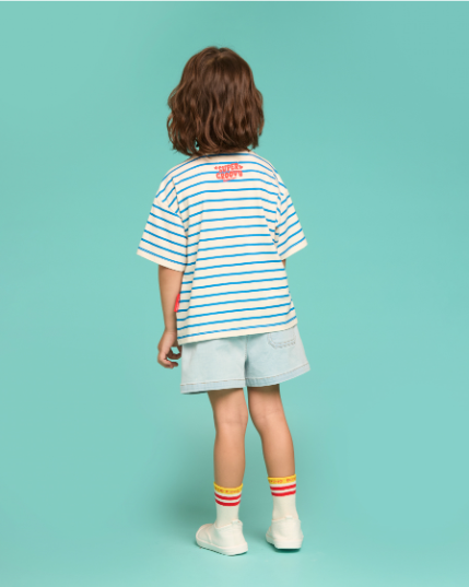 BEBE DE PINO Pony boy denim short pants