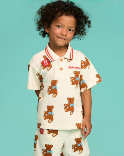 BEBE DE PINO All over rosie bear short pants
