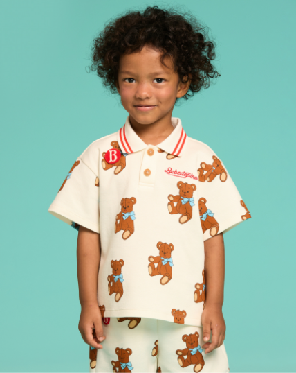 BEBE DE PINO All over rosie bear short pants