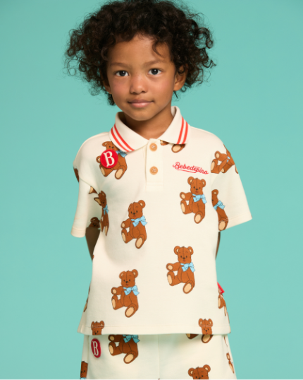 BEBE DE PINO All over rosie bear short pants