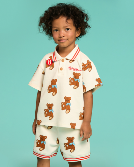 BEBE DE PINO All over rosie bear short pants