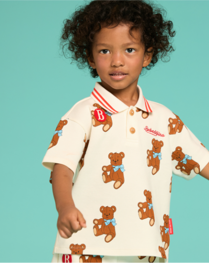 BEBE DE PINO All over rosie bear short pants