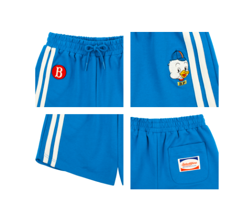 BEBE DE PINO Beans bros line point short pants