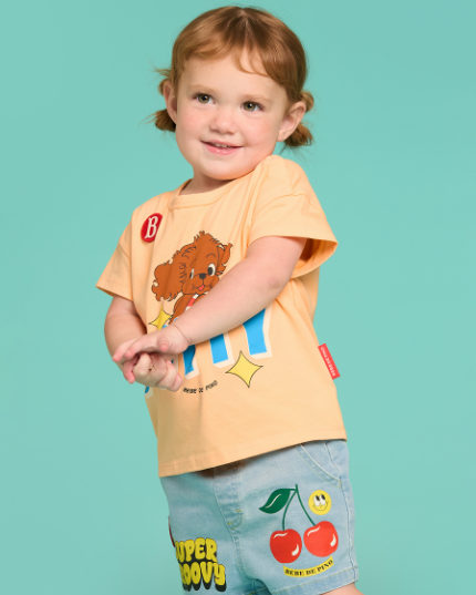 BEBE DE PINO Dotty baby short sleeve tee