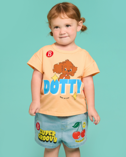 BEBE DE PINO Dotty baby short sleeve tee
