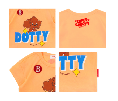 BEBE DE PINO Dotty baby short sleeve tee