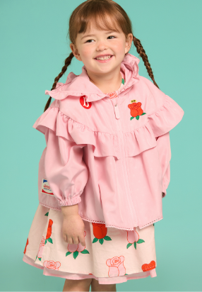 BEBE DE PINO All over rose baby frill dress