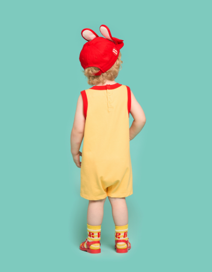 BEBE DE PINO Pony boy baby sleeveless overallBP62OV156