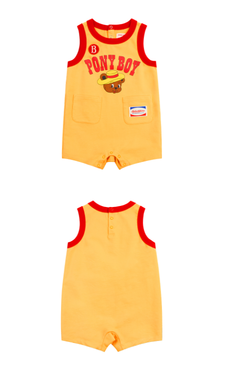 BEBE DE PINO Pony boy baby sleeveless overallBP62OV156