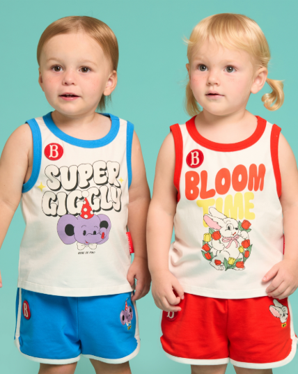 BEBE DE PINO 	Baby Giggle Elephant Loungewear Set