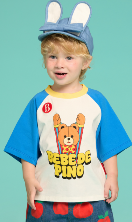 BEBE DE PINO All over apple baby denimshort pants