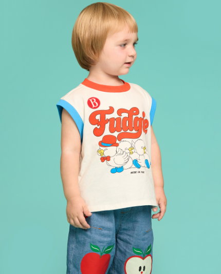 BEBE DE PINO 	Apple baby denim baggy pants