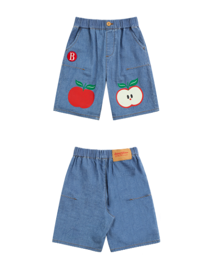 BEBE DE PINO 	Apple baby denim baggy pants