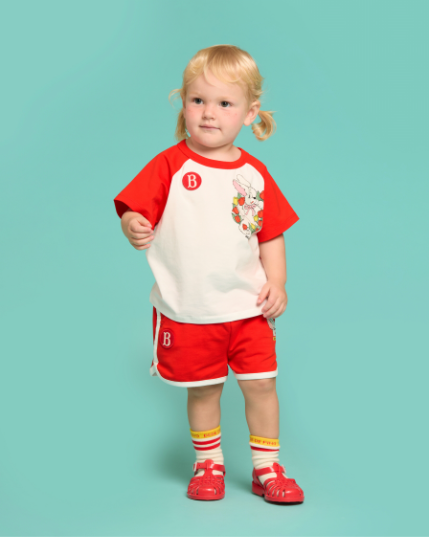 BEBE DE PINO Blooming rabbit baby loungewear set