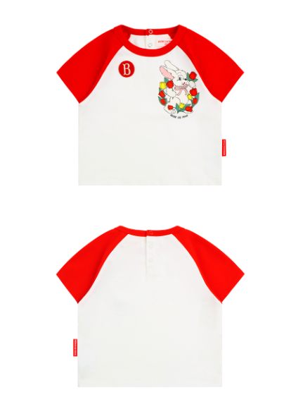 BEBE DE PINO Blooming rabbit baby loungewear set