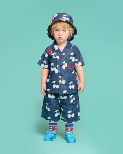 BEBE DE PINO All over cherry baby denim shirt