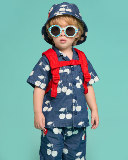 BEBE DE PINO All over cherry baby denim shirt