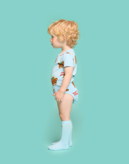 BEBE DE PINO 	All over cool bear baby bodysuit set