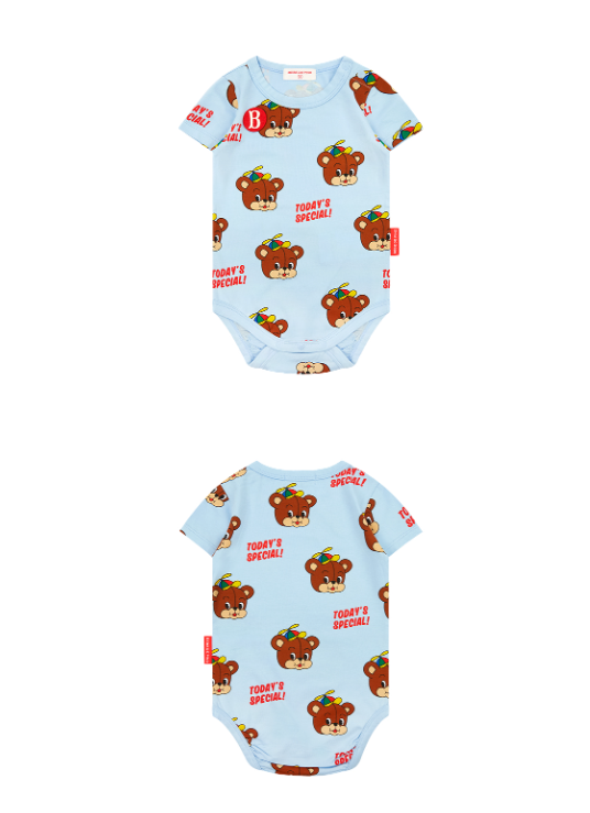 BEBE DE PINO 	All over cool bear baby bodysuit set