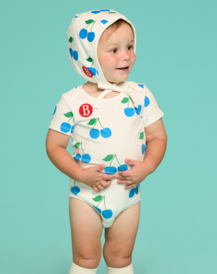 BEBE DE PINO 	All over cherry baby bodysuit set