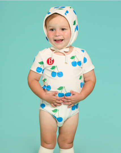 BEBE DE PINO 	All over cherry baby bodysuit set