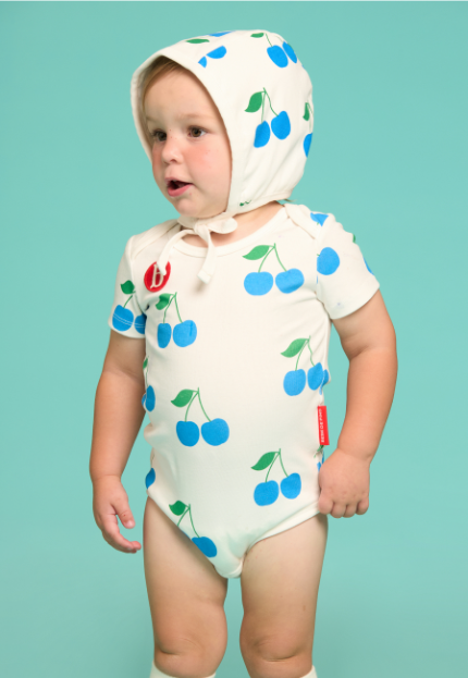 BEBE DE PINO 	All over cherry baby bodysuit set