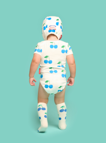 BEBE DE PINO 	All over cherry baby bodysuit set