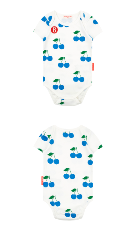 BEBE DE PINO 	All over cherry baby bodysuit set