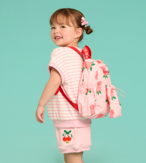 BEBE DE PINO All over rose packable backpack