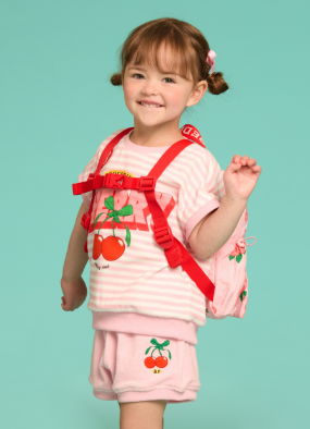 BEBE DE PINO All over rose packable backpack