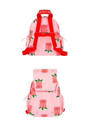 BEBE DE PINO All over rose packable backpack