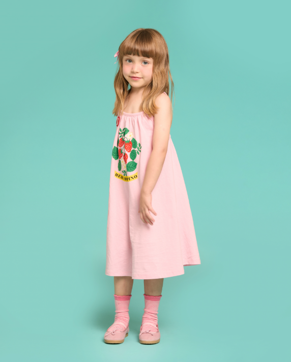 BEBE DE PINO Strawberry shirring dressBP62OD472
