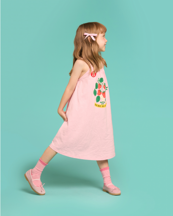 BEBE DE PINO Strawberry shirring dressBP62OD472